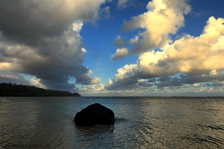 Morning Clouds and Anini Beach, Kauai, HI