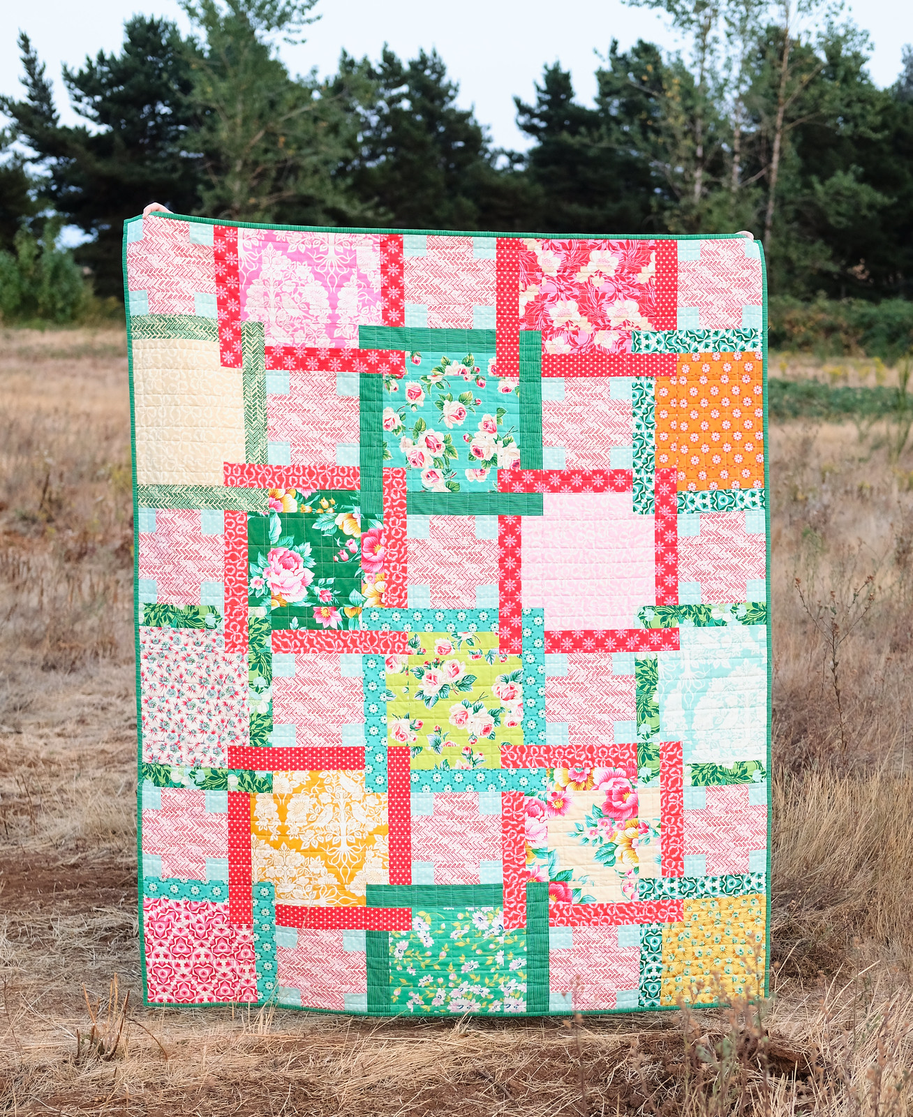 The Judy Quilt Pattern in True Kisses - Kitchen Table Quilting