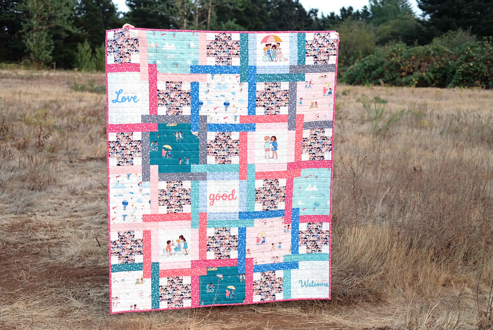 The Judy Quilt Pattern in Wonderful World - Kitchen Table Quilting