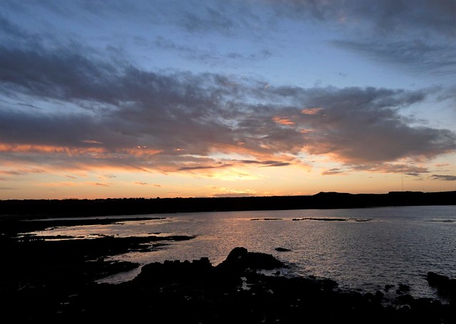 Sunset Over Old Hartley - Northumberland