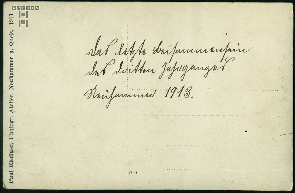 ArchivTappenZ108Album y, Friedenszeit, Otto (back), Neuhammer a. Queis, 1913