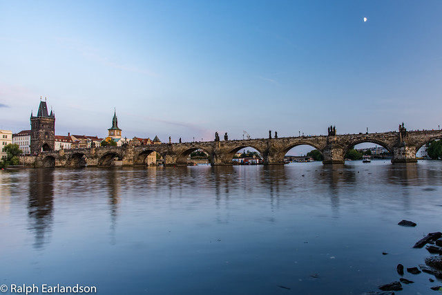 Half Moon Over the Charles Bridge