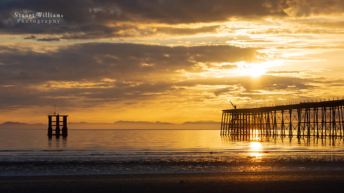 isleofman ramsey queens pier victorian beach sunrise coast dawn silhouette