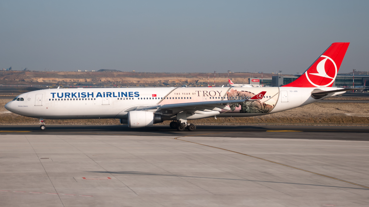 TC-JOG (Troy of the Year Livery) Turkish Airlines Airbus A330-303 IGA Istanbul Airport(LTFM)