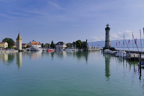 bavaria water lake lighthouse city harbour lakeconstance bodensee lindau