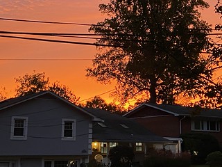 Orange sky over DC