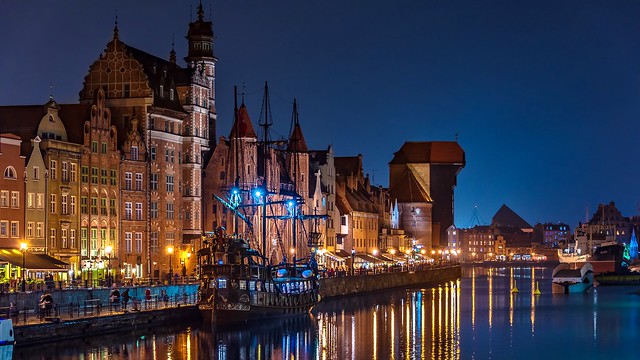 Gdansk, Poland. Old city riverside