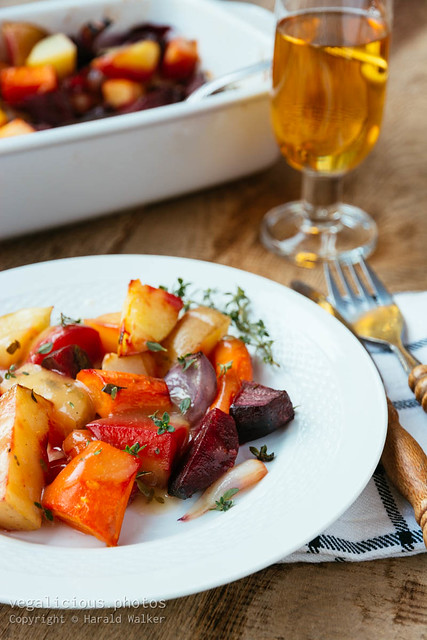 Oven roasted fall vegetables