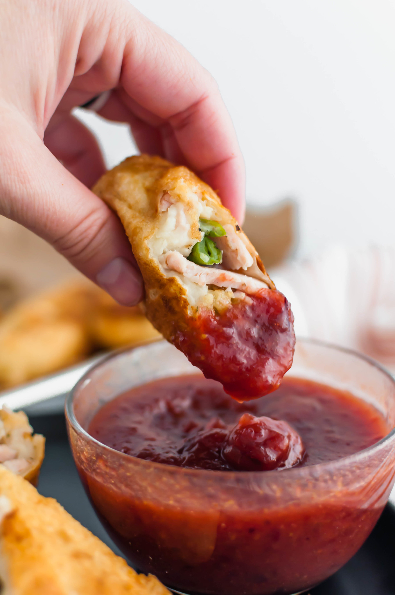 Don't just reheat your Thanksgiving leftovers this year. Instead, use them to make Thanksgiving Egg Rolls. Stuffed with juicy turkey and all the classic sides.