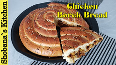 Rolled Chicken Borek Bread Recipe (With & Without Oven) By Shobana`s Kitchen