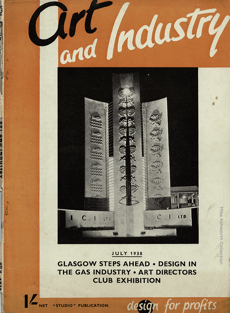 Art & Industry magazine - July 1938 : Glasgow Empire Exhibition : front cover
