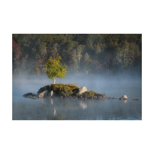 tupper lake new york adirondack park ny outdoors landscape sunrise mist fog forest trees