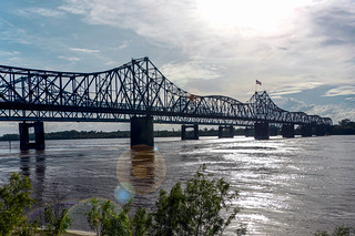MS River bridge to Delta, Louisiana