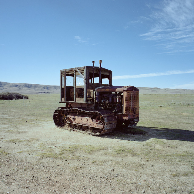 rusty tractor. carrizo plain, ca. 2018.