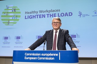 The campaign was launched at a press conference with the European Commissioner Nicolas Schmit, the German Federal Minister of Labour and Social Affairs, Hubertus Heil and EU-OSHA’s Executive Director, Christa Sedlatschek.