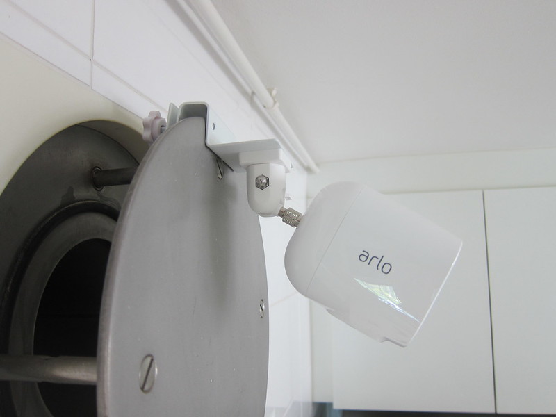 Gutter Mount for Arlo Cameras - Mounted - Kitchen