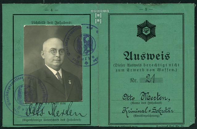 ArchivTappenZ174Album y, Polizei Ausweis, Fulda, 1935