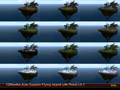 !Skifija 12Months Auto Season Flying Island with Pond