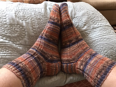 Connie (knitnut246) finished this pair of Vanilla Latte Socks by Virginia Rose-Jeanes.