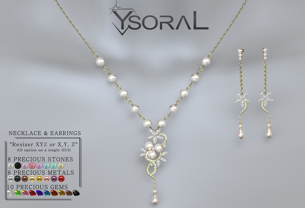 ~~ Ysoral ~~.:Luxe Set Necklace & Earrings Angele