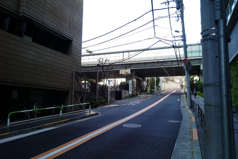 31075東京暗歩弦巻川 首都高5合池袋線沿いに路がないので迂回 大塚警察署交差点を右折