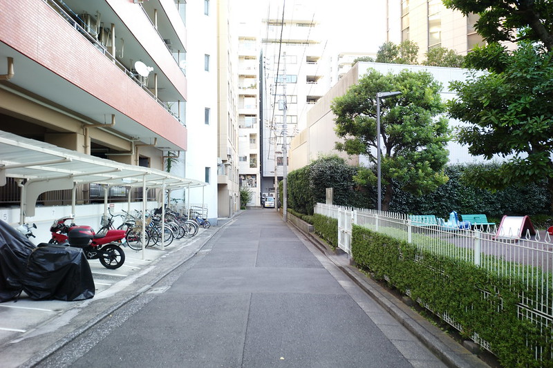 31066東京暗歩弦巻川 首都高5合池袋線沿いに路がないので迂回 緑の広場前