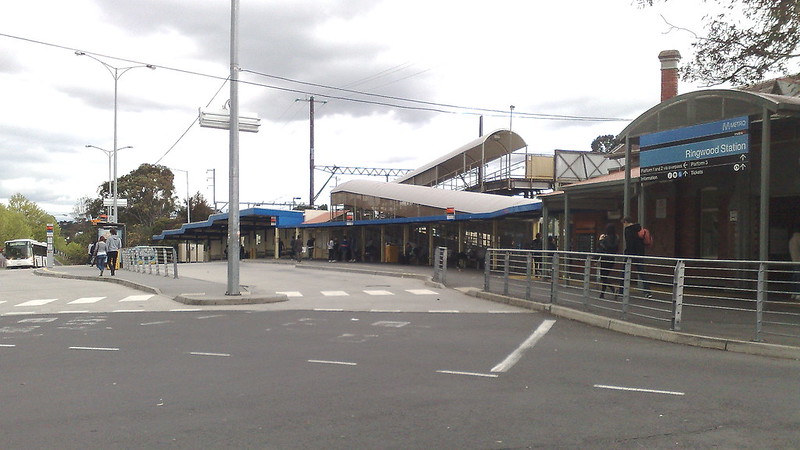 Ringwood station bus interchange, October 2010
