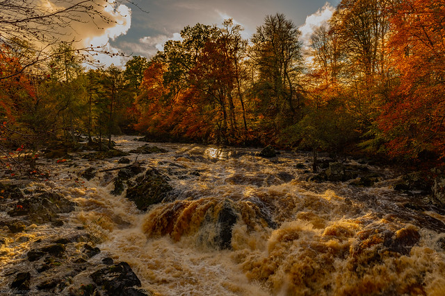 Looking West @ The Falls of Feugh 31/10/2020.
