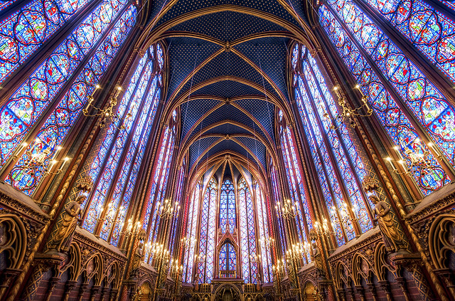 La Sainte-Chapelle Upper Chapel, Paris, France