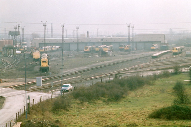 19910112 017 Toton. View of north end with classes 20, 31, 37, 47, 58 and 60 in evidence
