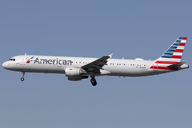 N199UW - Airbus A321-211 - American - KSAN - Oct 2020