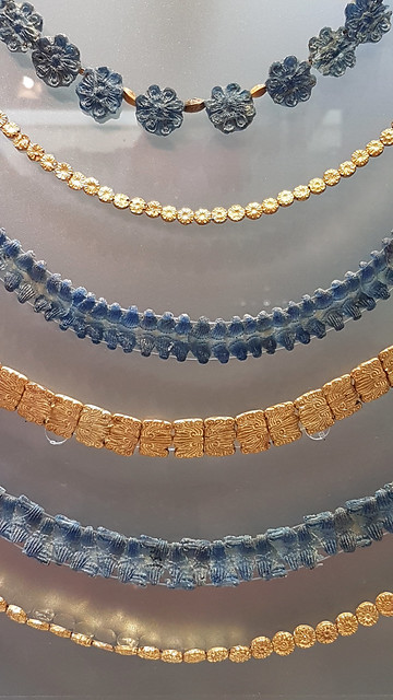 Gold and Lapis Jewellery - Heraklion Archaeological Museum - Crete