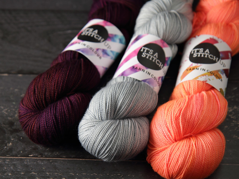 It's a Stitch Up Favourite Sock in 'Dancing in the Dark', 'Silver' and 'Traffic Cone'