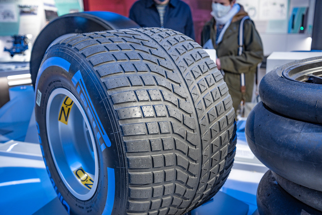 Pirelli F1 Full Wet Race Tyre with Blue Stripe | Pirelli F1 … | Flickr