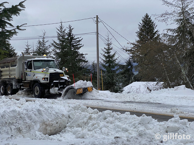 CBJ Plow truck takes care of Juneau roads