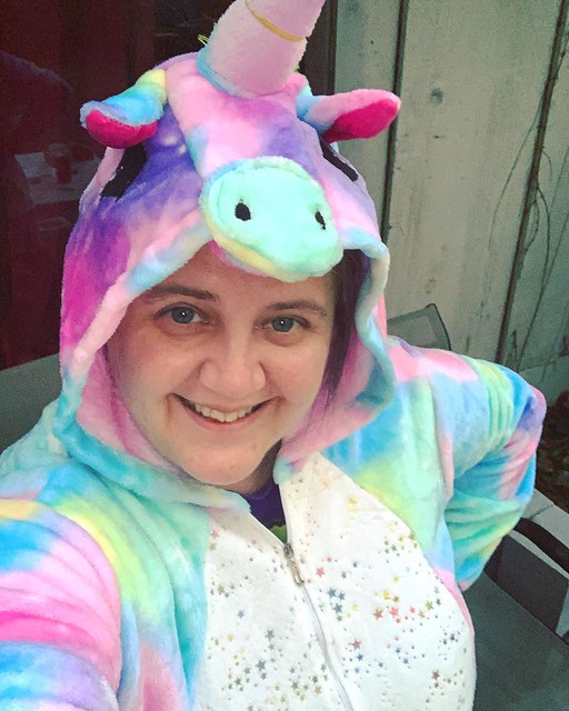 This is my favorite onesie of all time. During the move, the one I had got all musty, so I bought a new one. That one doesn’t fit, so I’m giving it away! Just let me know if you voted and leave a selfie of you want. I’ll random number everyone and do a dr
