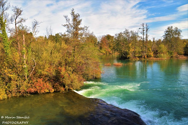 Belavići, Croatia - Gentle autumn colors on river Mrežnica...