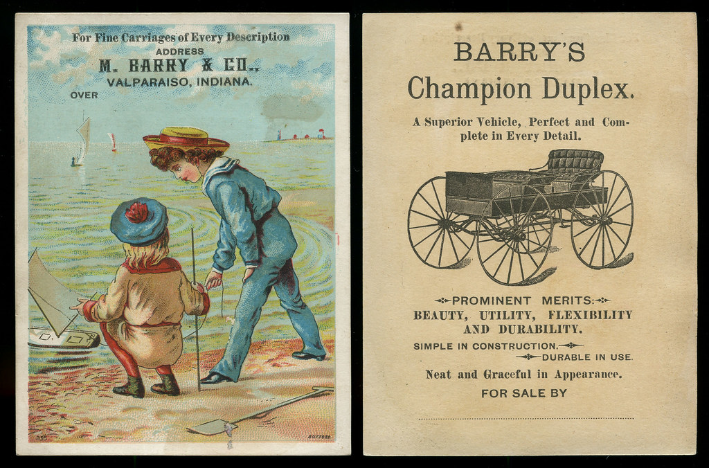 Michael Barry's Fine Carriages Trade Card, circa 1870s - V… | Flickr