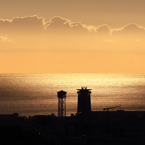 silouette silueta contraluz amanecer sunrise mediterraneo mediterranean sea mar barcelona
