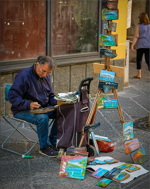 The Italian street artist