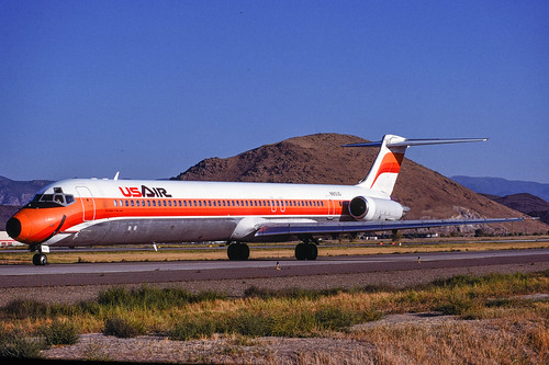 MD-80 US Air N810US PSA cs | Reno-Tahoe Airport, RNO, 1988 | Flickr