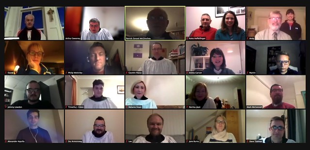 The online congregation at the commissioning of Student Readers at CITI.