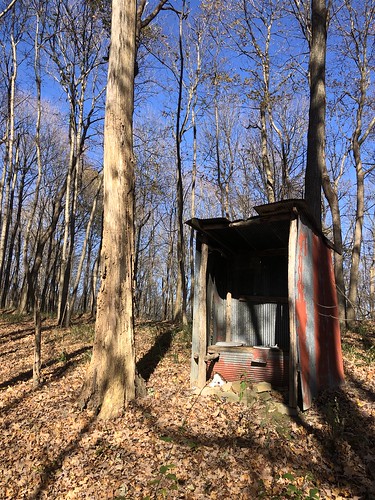 sinkingspring buckeyetrail ohio hiking forest woods outhouse