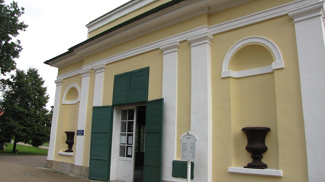 Kolonnade der Salz- und Wiesenquelle in Františkovy Lázně