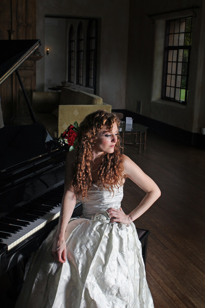 Elegant Woman at Piano