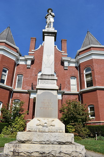 civilwar confederate confederacy monument memorial graysoncounty smalltown courthouse