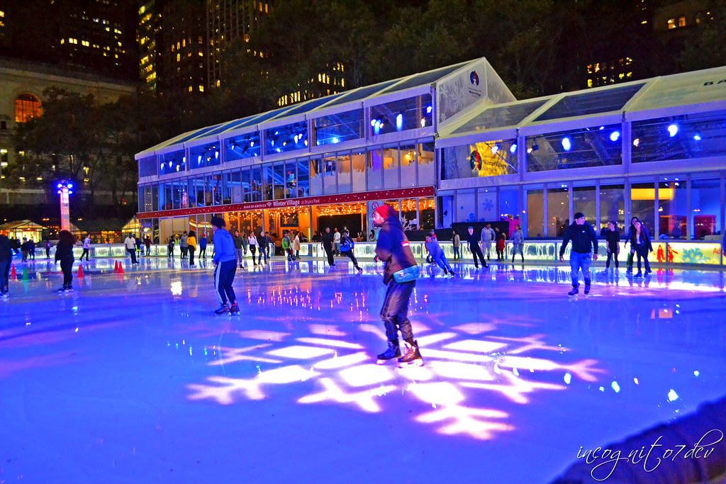 Ice Skating Rink at Bryant Park's Winter Village Midtown Manhattan New York City NY P00702 DSC_3566