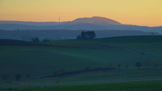sunset in Northern Hesse / Sonnenuntergang in Nordhessen