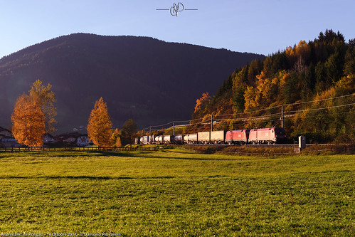 treno treni zug öbb öbb1116 ferrovie ferrovia österreich österreichischebundesbahnen oebb siemens eurosprinter ennstal ennstalbahn sunset