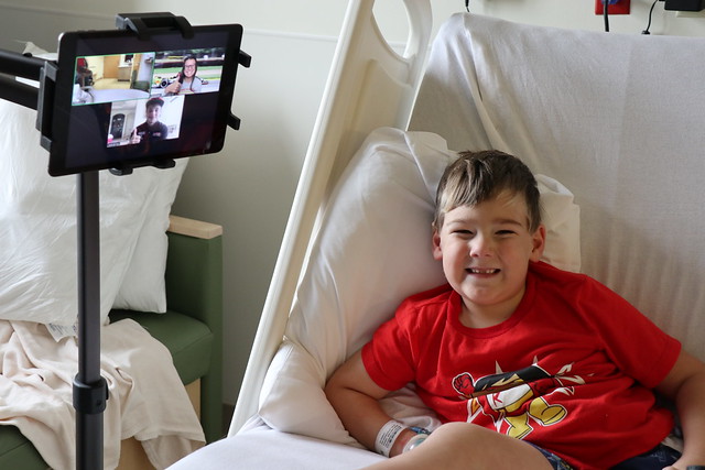 Santino Ferrucci Virtual Hospital Visit Cardinal Glennon Children's Hospital